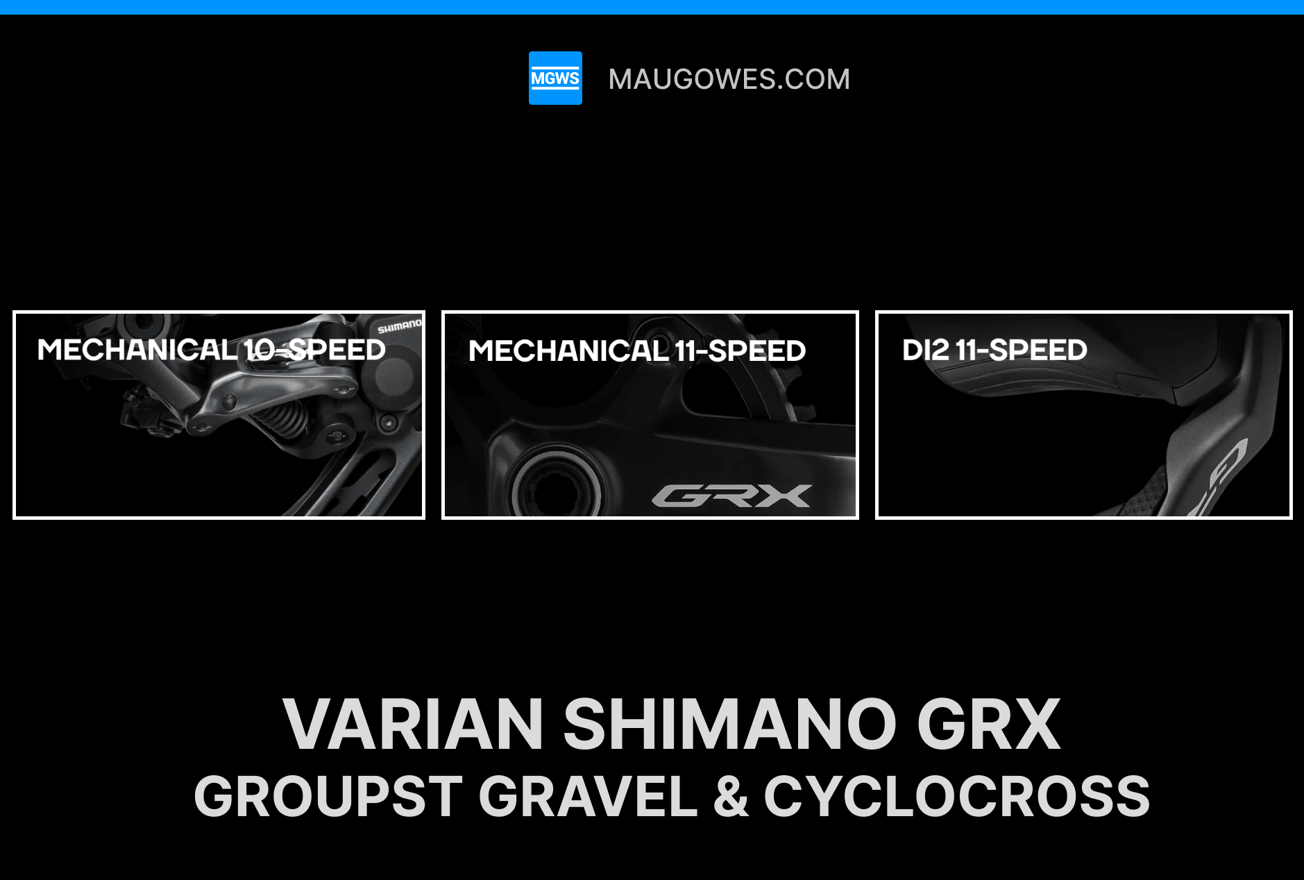 Varian dari Shimano GRX Groupset Untuk Gravel dan Cyclocross Bike